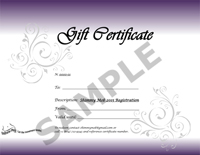 image of the Shimmy Mob gift certificate